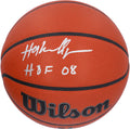 Hakeem Olajuwon Houston Rockets Autographed Wilson Authentic Series Indoor/Outdoor Basketball with HOF 08 Inscription - Fanatics Authentic Certified