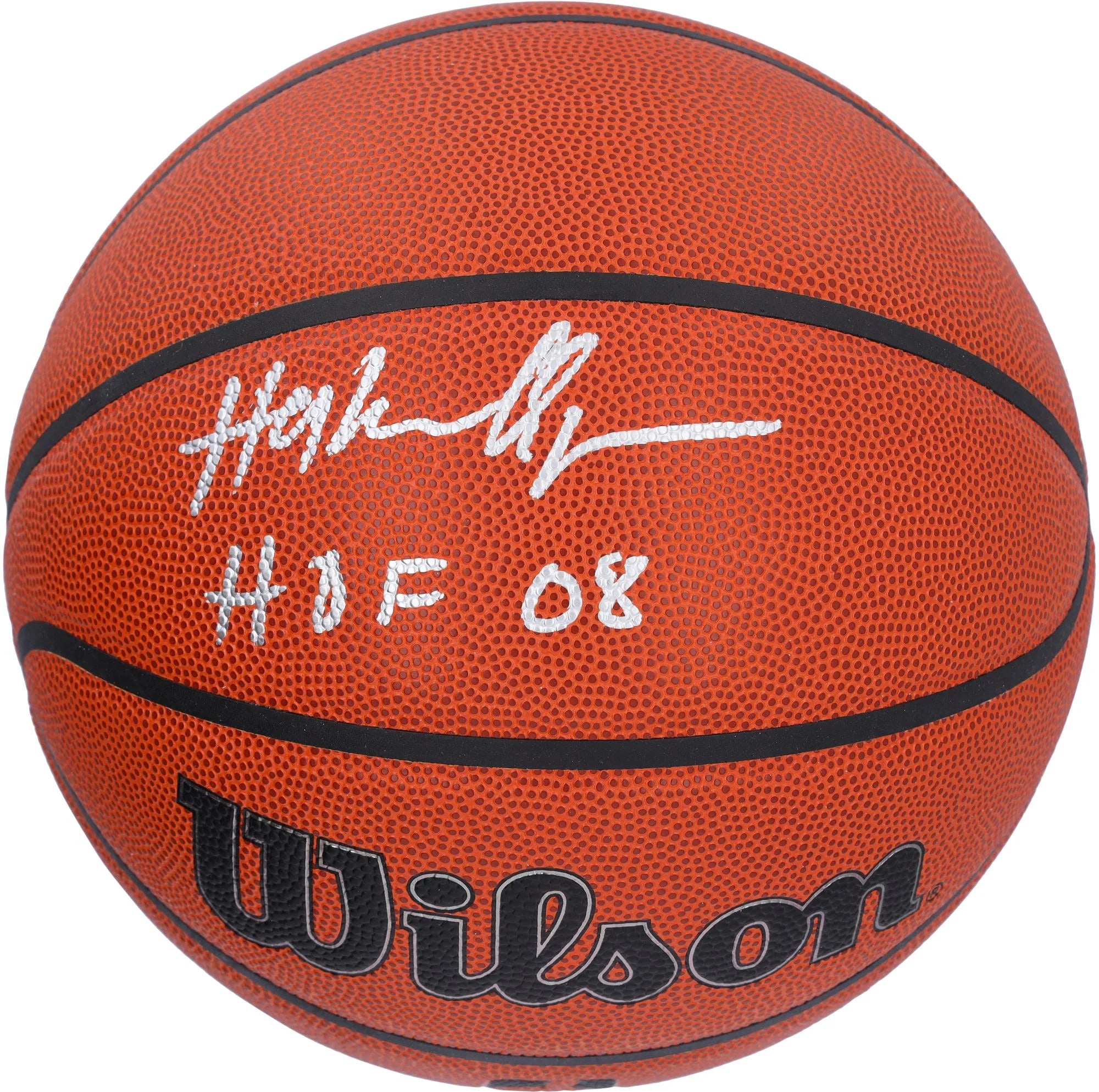 Hakeem Olajuwon Houston Rockets Autographed Wilson Authentic Series Indoor/Outdoor Basketball with HOF 08 Inscription - Fanatics Authentic Certified