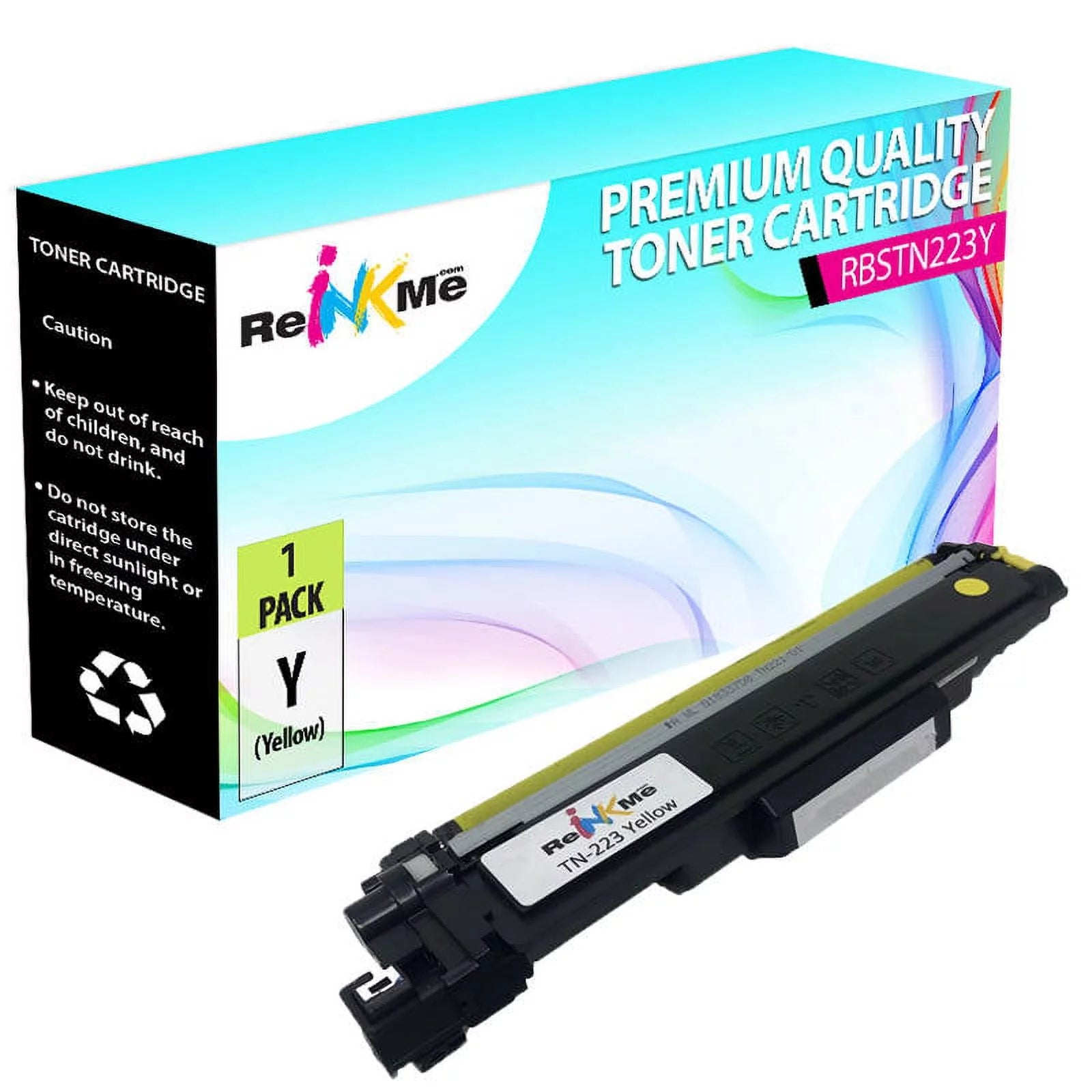 ReInkMe Compatible TN-223Y Yellow Toner Cartridge for Brother HL-L3210