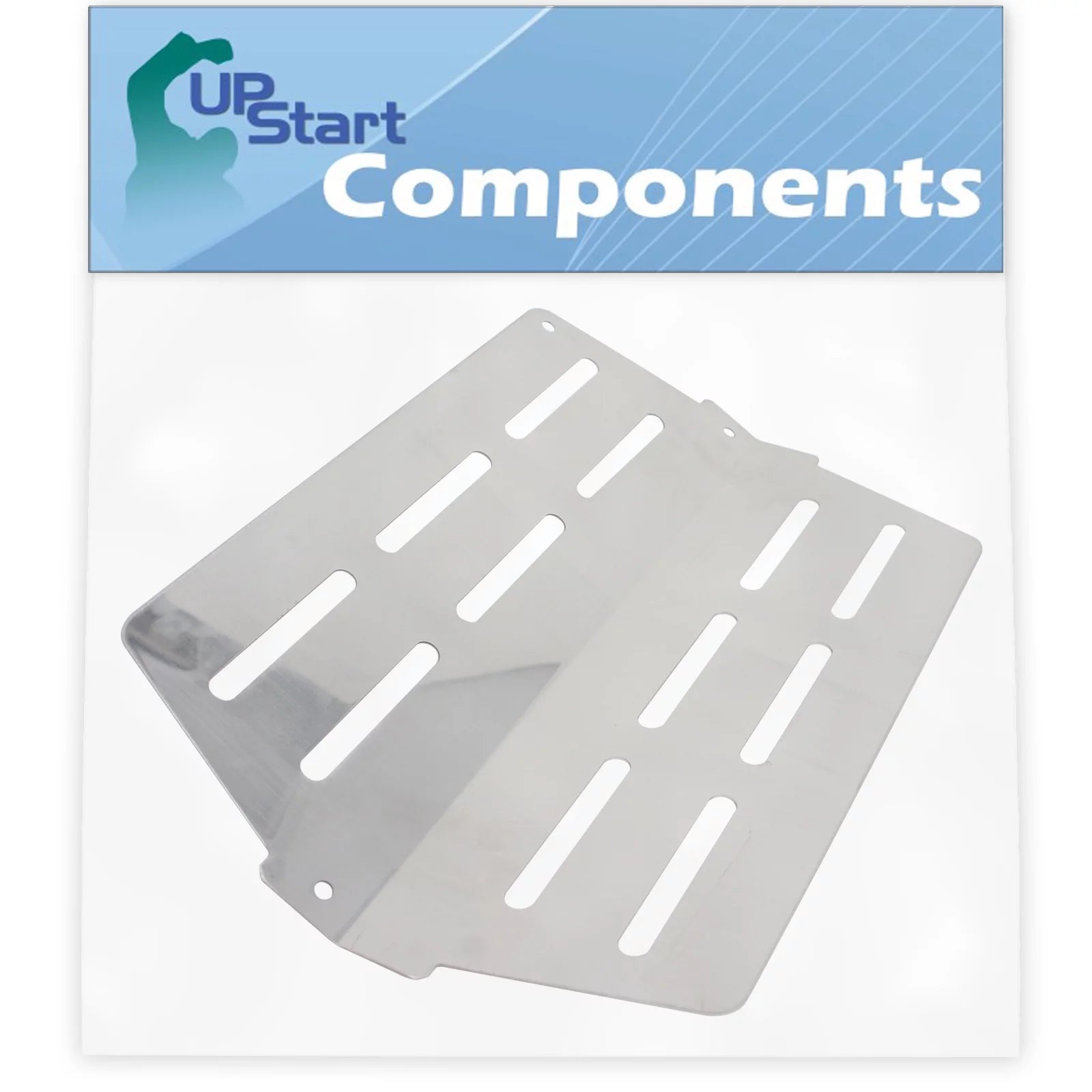 BBQ Grill Heat Shield Plate Tent Replacement Parts for Weber 6521001 - Compatible Barbeque Stainless Steel Flame Tamer, Guard, Deflector, Flavorizer Bar, Vaporizer Bar, Burner Cover 13 1/4