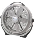 Lasko Wind Machine 20 Pivoting Floor Fan with 3 Speeds, 23 H, Gray, A20301, New