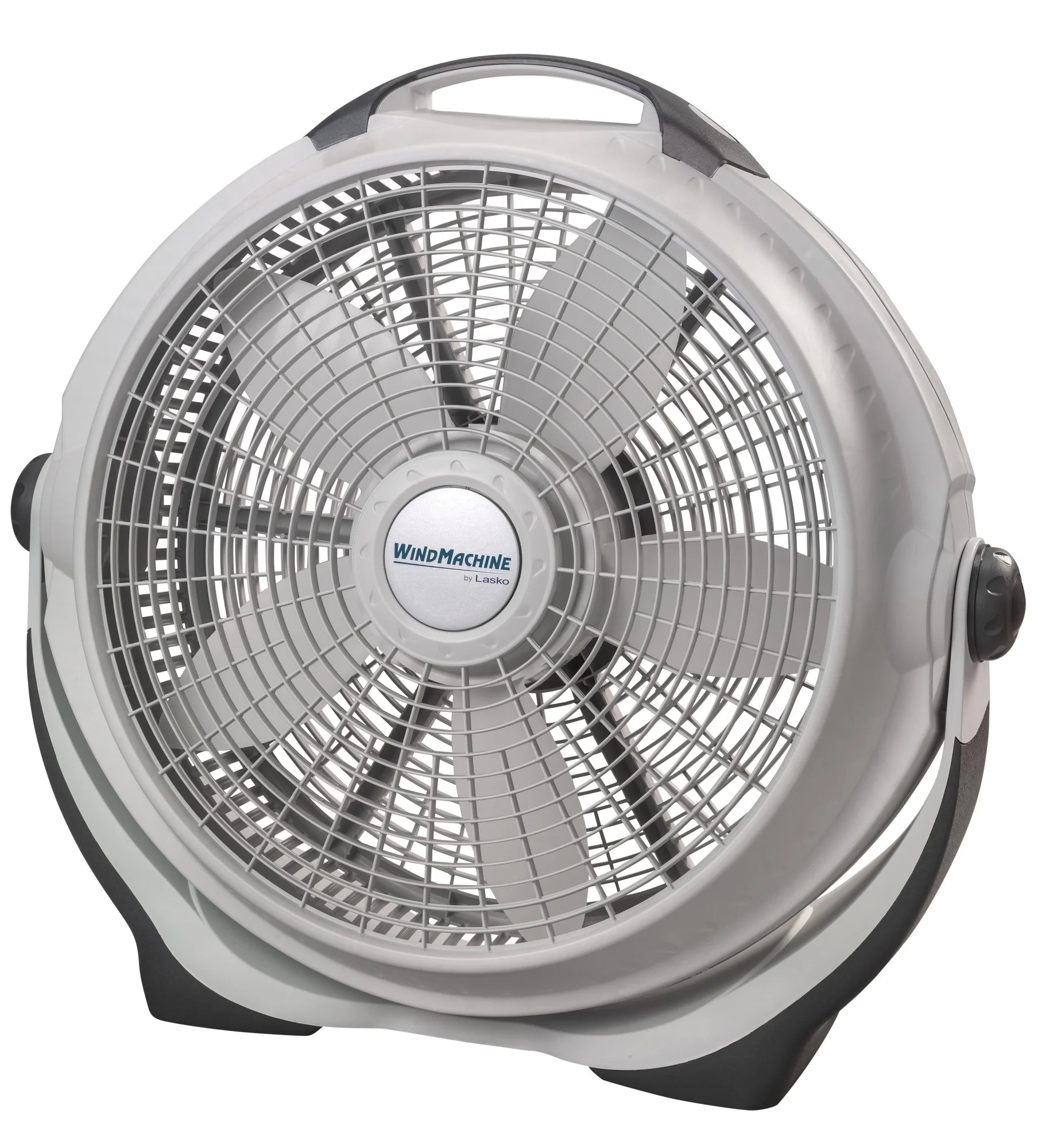 Lasko Wind Machine 20 Pivoting Floor Fan with 3 Speeds, 23 H, Gray, A20301, New