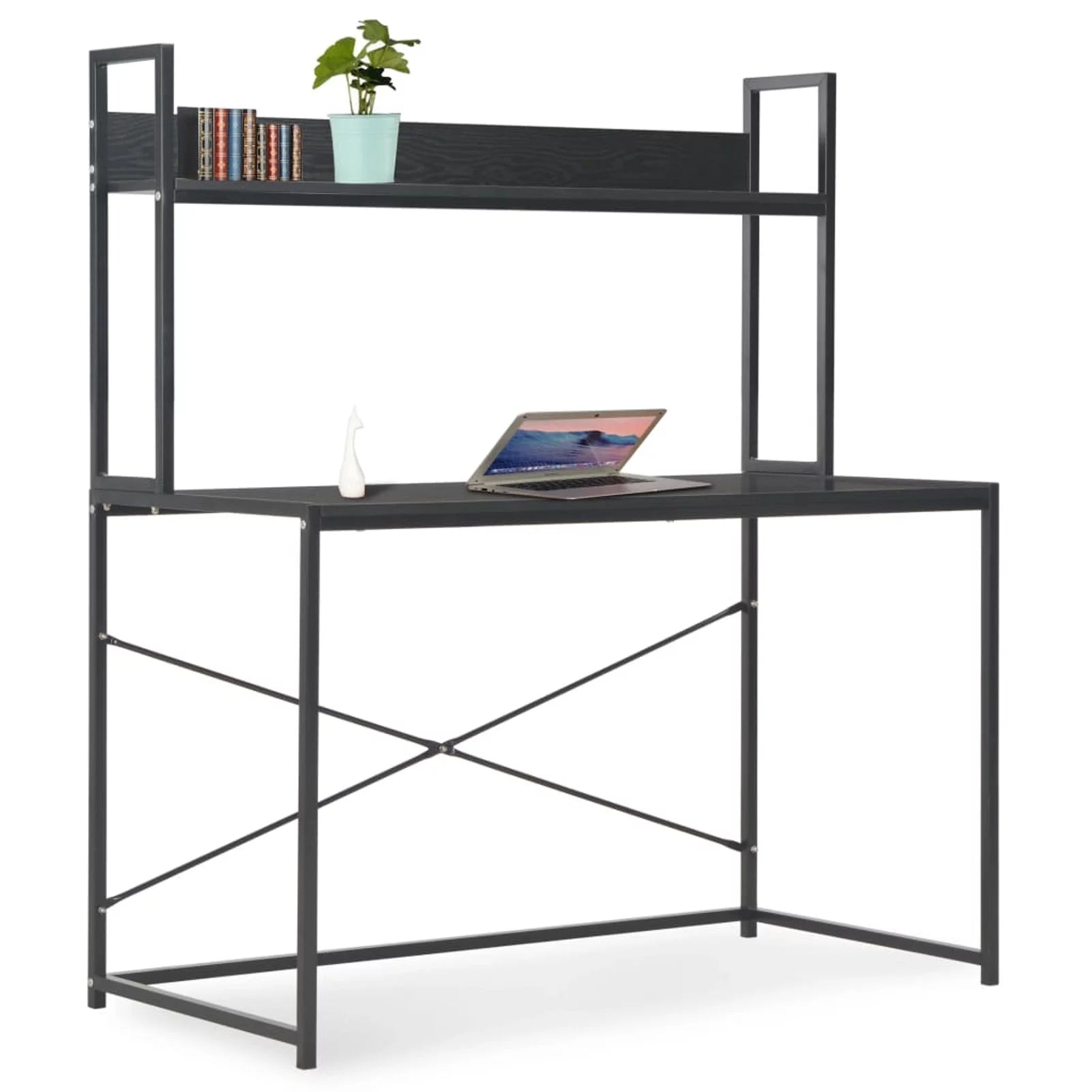 walmeck Computer Desk Black 47.2x23.6x54.3