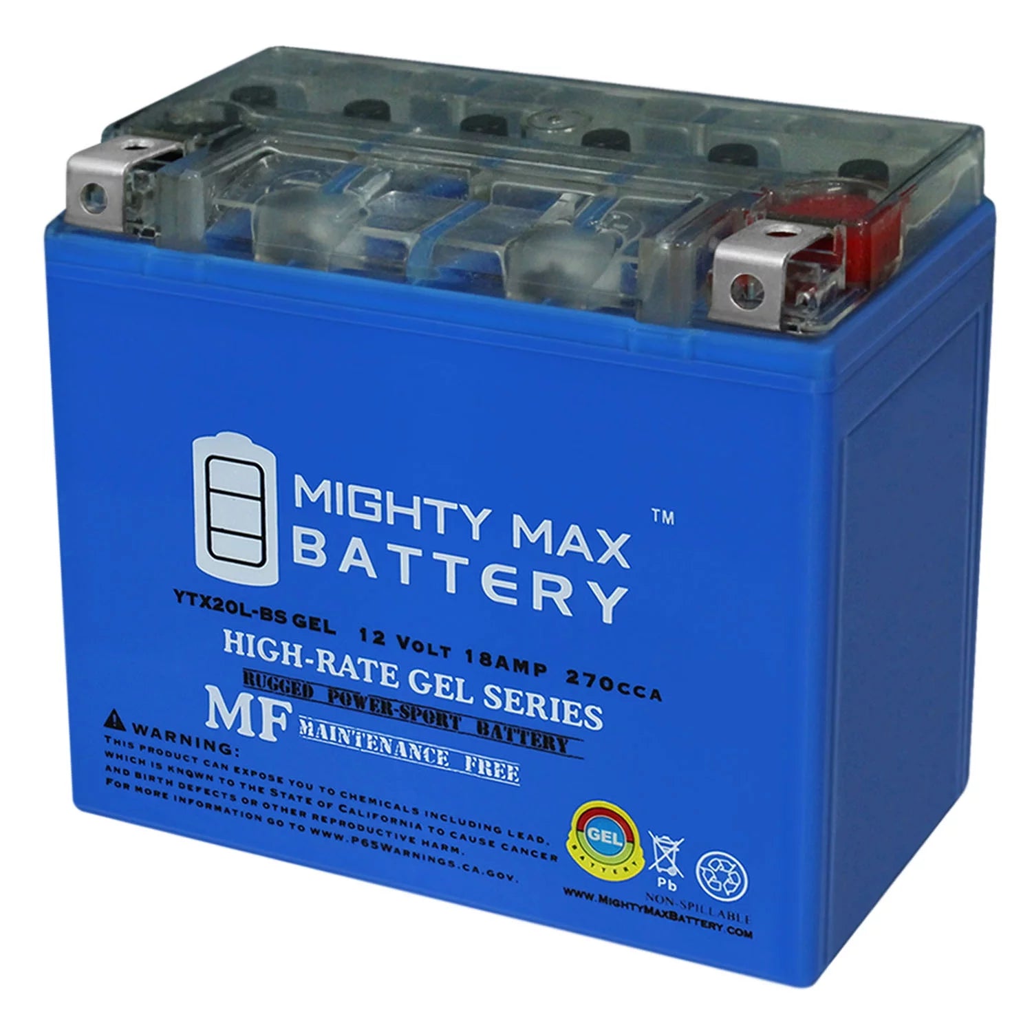 YTX20L-BS GEL Replacement Battery for Kawasaki (Jet Ski) Ultra LX, 300(L)X 07-20