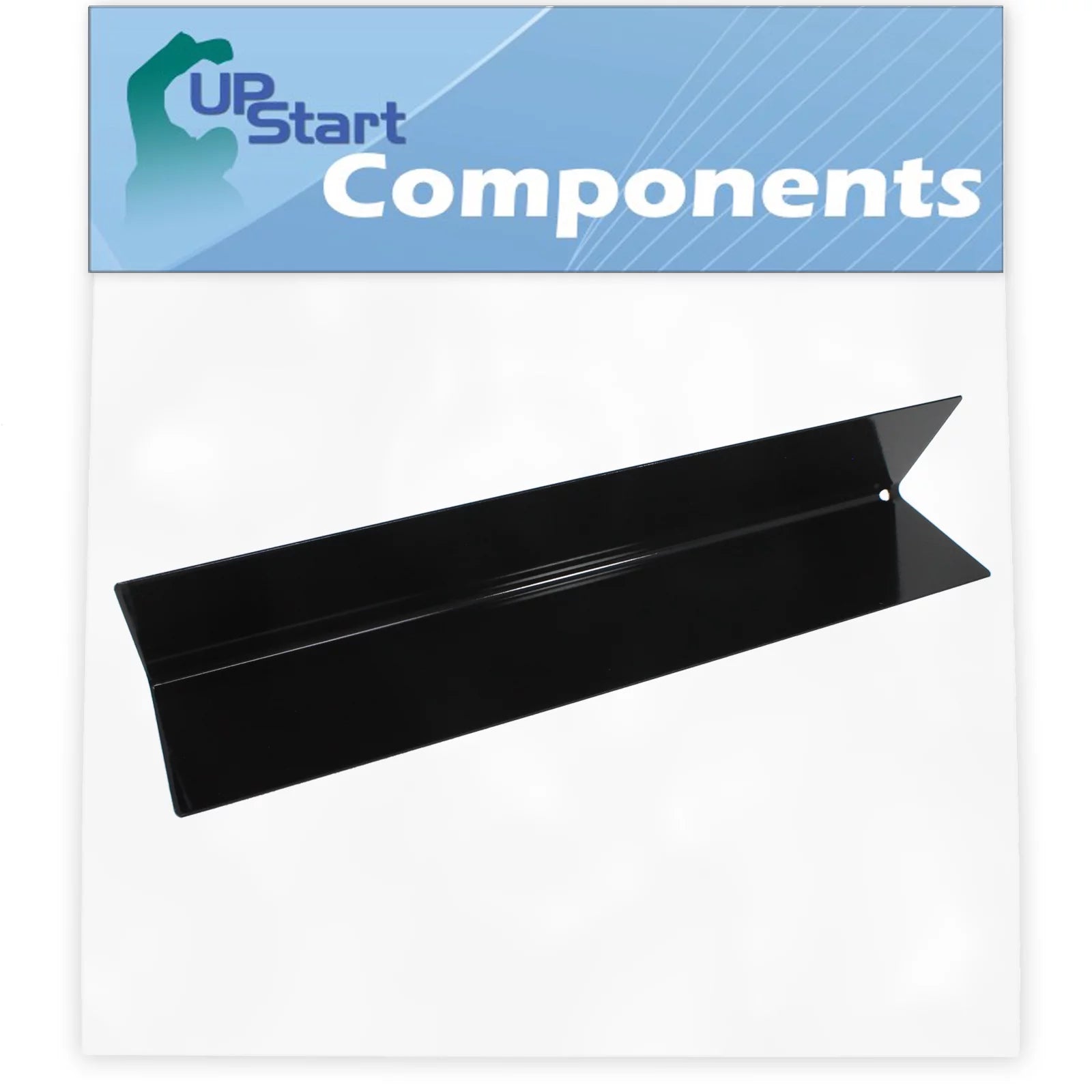 BBQ Grill Heat Shield Plate Tent Replacement Parts for Weber 46110001 - Compatible Barbeque Porcelain Steel Flame Tamer, Guard, Deflector, Flavorizer Bar, Vaporizer Bar, Burner Cover 15 1/4