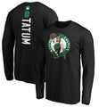Men's Fanatics Branded Jayson Tatum Black Boston Celtics Playmaker Name & Number Long Sleeve T-Shirt