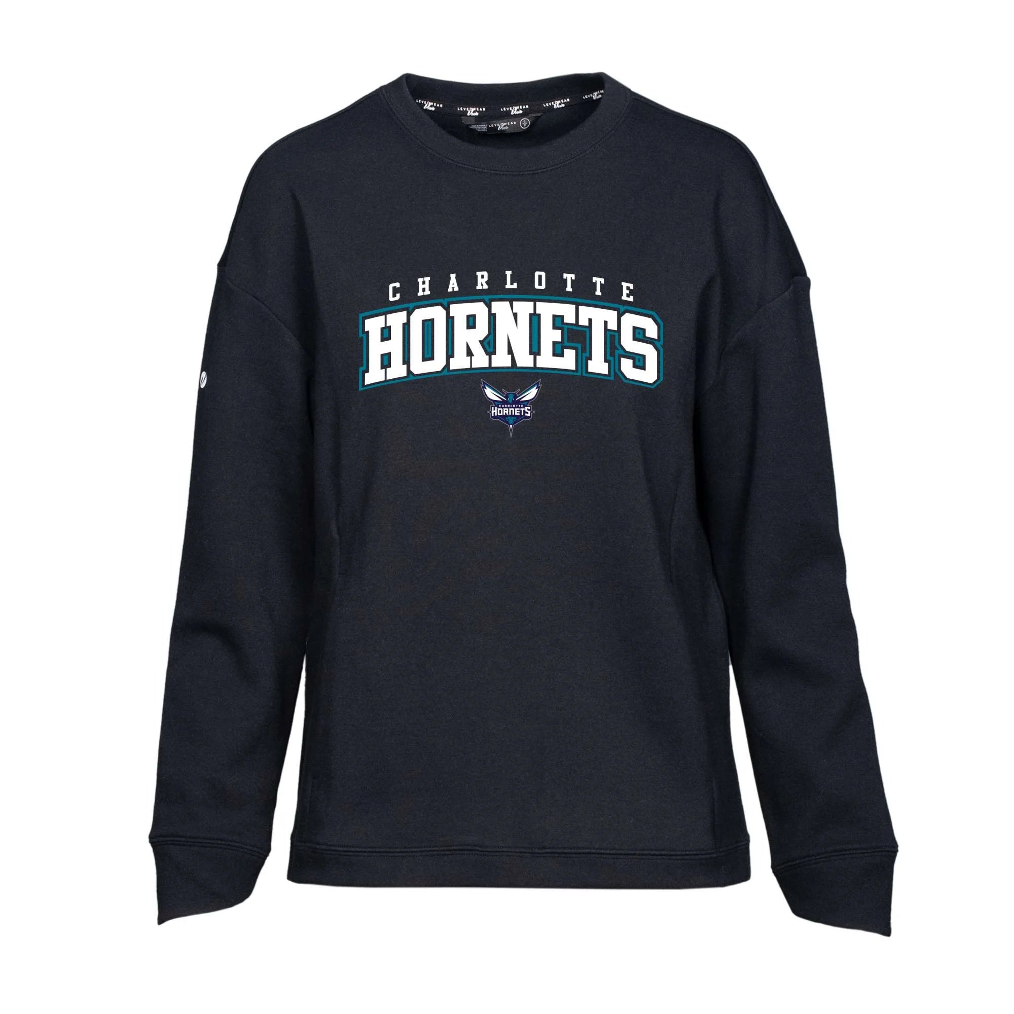 Women's Levelwear Black Charlotte Hornets Fiona Fashion Top