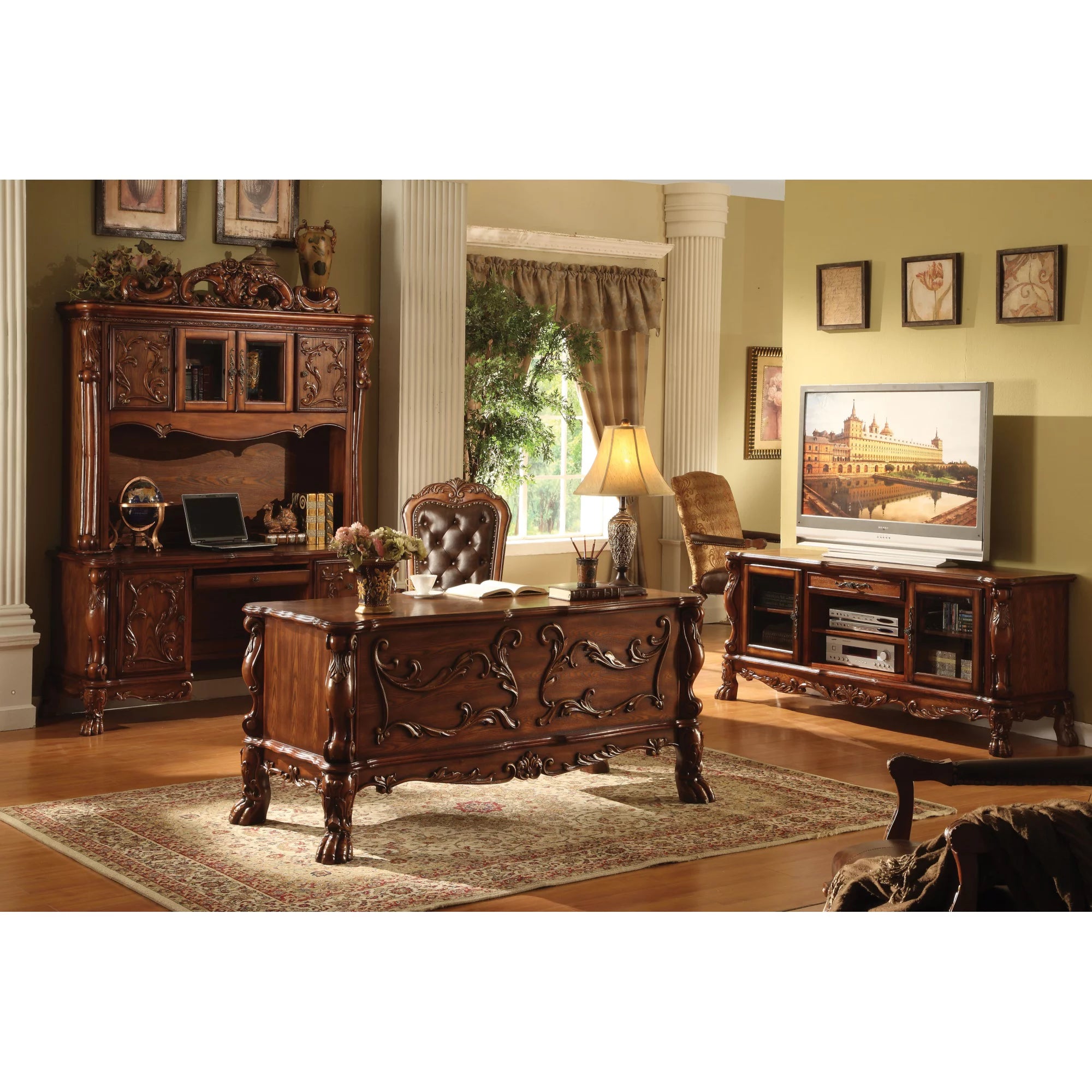 Ergode Executive Desk Cherry Oak