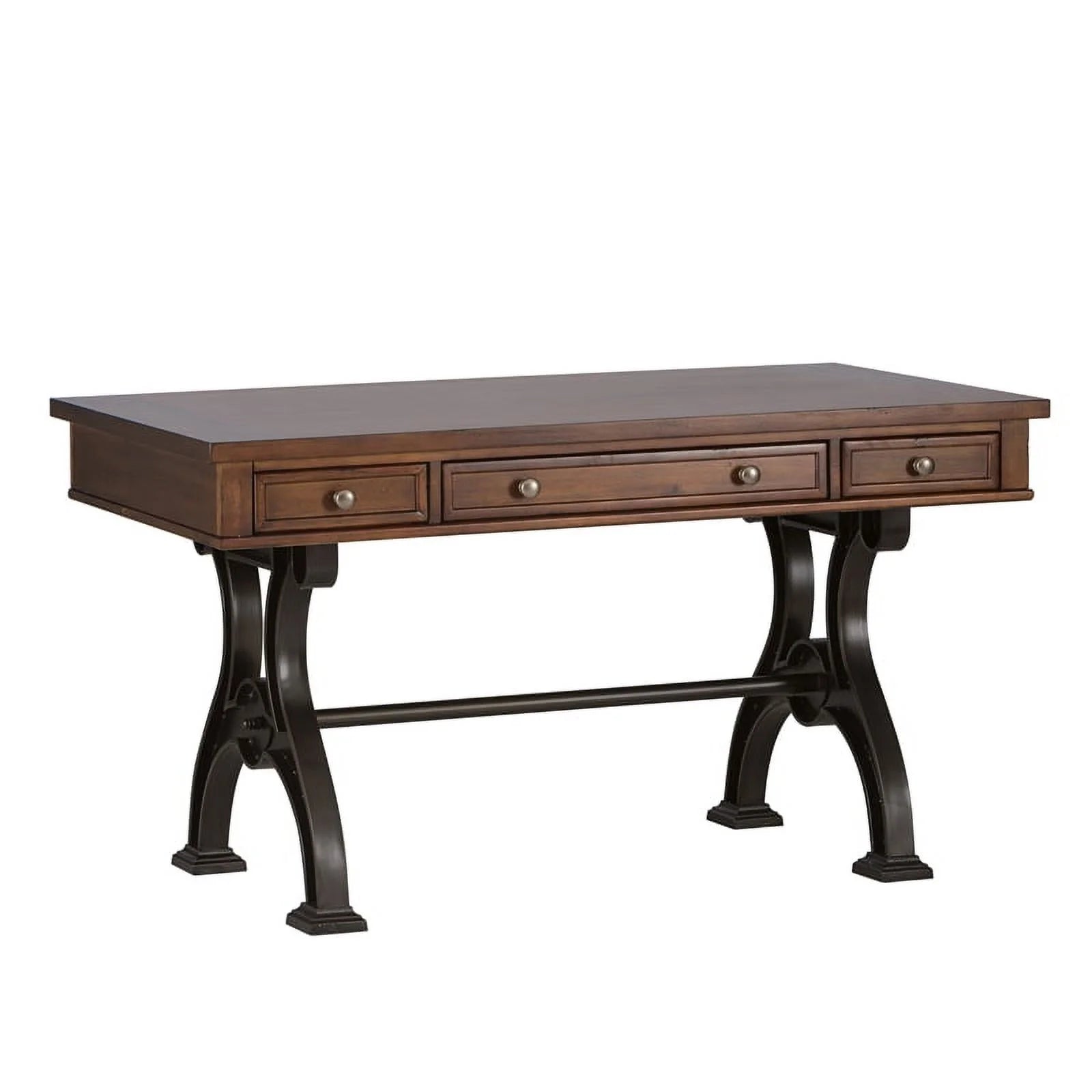 Arlington House Medium Brown Complete 2 Piece Desk