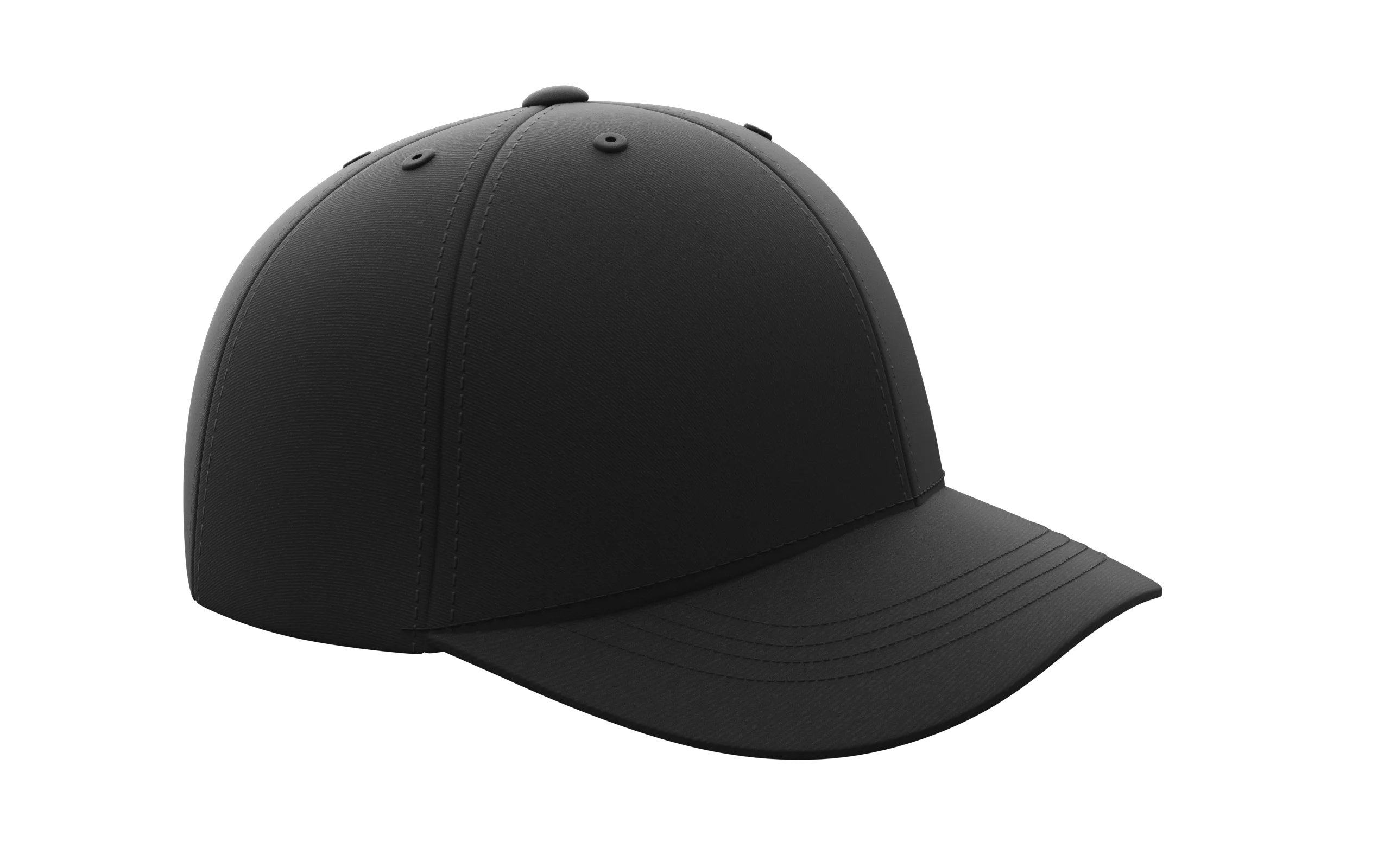 Great Call Athletics | Black 4-stitch Plate Large/XL Pro Flex Fit Umpire Hat Baseball Softball NFHS Ump Cap Poly Spandex
