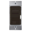 TOPGREENER Kalide Dimmer Light Switch, LED Dimmer Switch, Single Pole or 3-Way, 200W LED/CFL, Neutral Wire Not Required, Brown