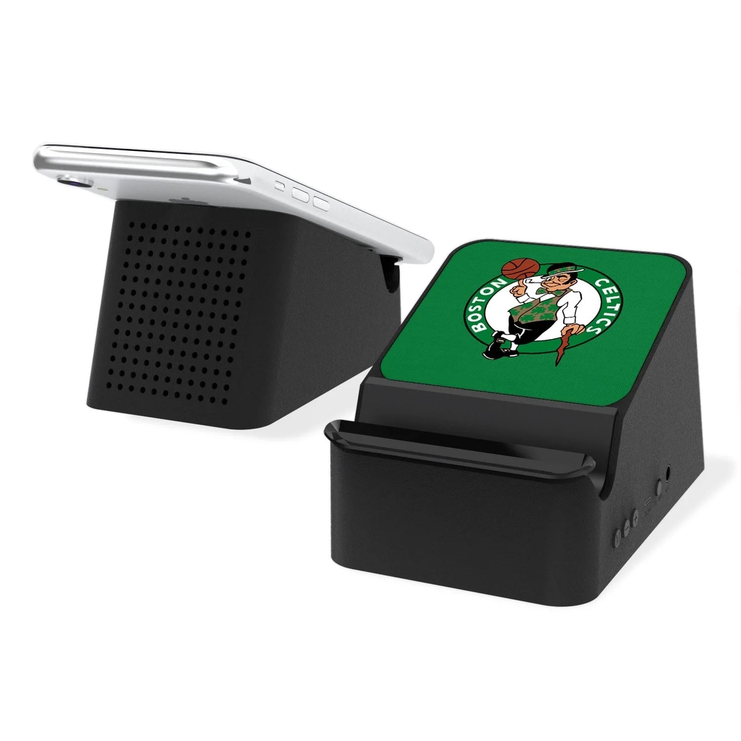 Boston Celtics Solid Design Wireless Charging Station & Bluetooth Speaker