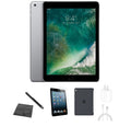 Restored Apple iPad 5th Gen A1823 (Unlocked) 32GB Space Gray Bundle w/ Case, Tempered Glass, Stylus, Charger (Refurbished)