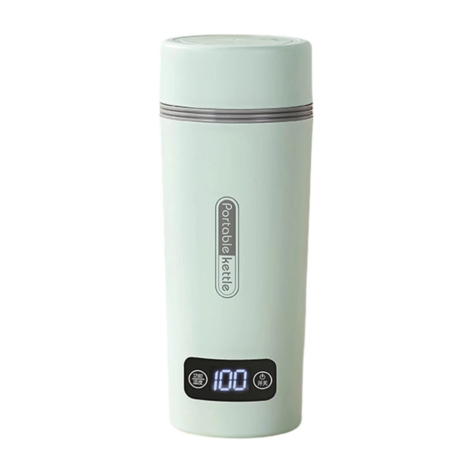 Portable Heating Kettle Coffee Kettle 4 Temperature Adjustable Small Water Boiler Electric Tea Kettle for Camping Trips Hotel green