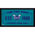 Charlotte Hornets Framed 10 x 20 Fan Cave Collage