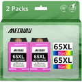 65XL Ink Cartridges Color Replacement for HP Ink 65 65XL for HP DeskJet 3755 3772 3700 3752 3722 2600 2622 2652 Envy 5055 5000 5070 Printer (2 Color)