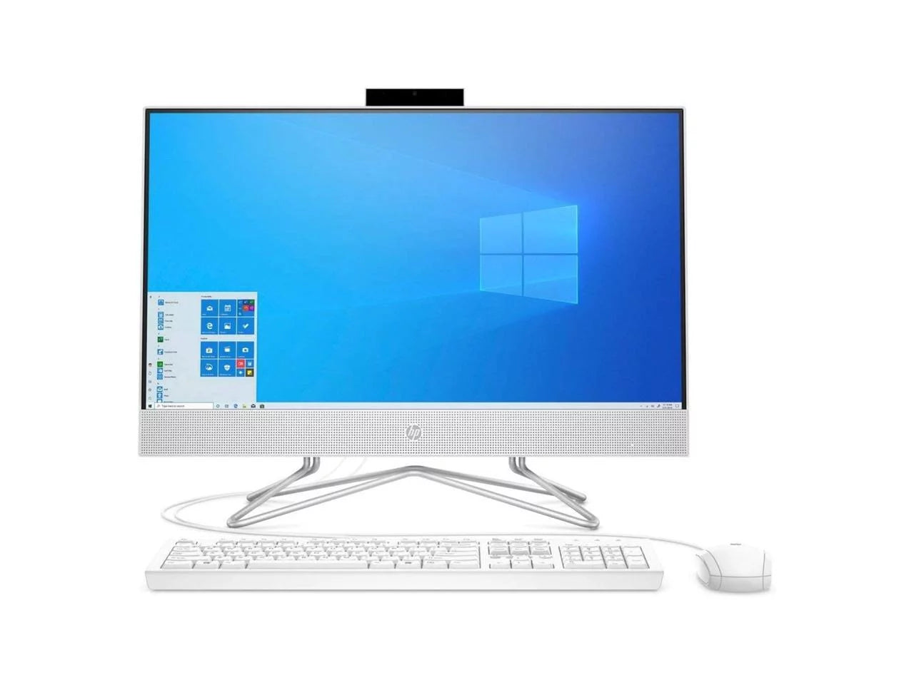 Restored HP 24DD0117CREF All-in-One Computer - 23.8 Full HD 1920 x 1080 - AMD Ryzen 3 3250U 2.6GHz - 8GB RAM - 512GB SSD - AMD Radeon Graphics - Snow White (Refurbished)