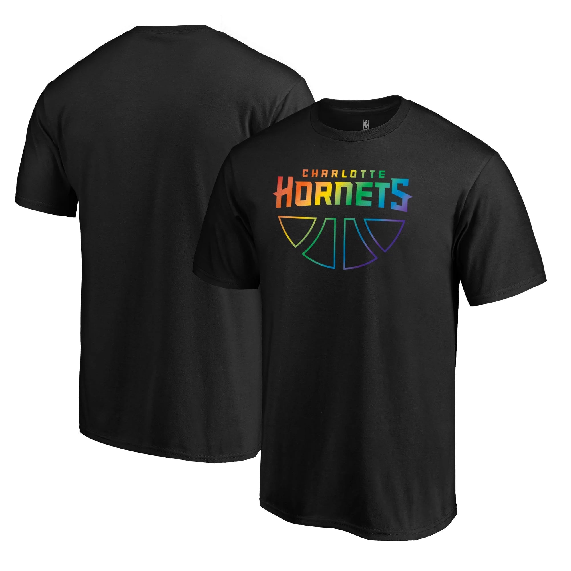 Men's Fanatics Branded Black Charlotte Hornets Team Pride Wordmark T-Shirt