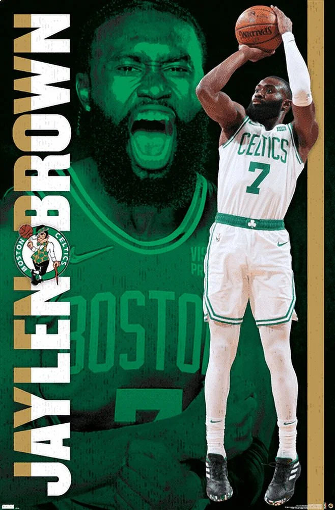 NBA Boston Celtics - Jaylen Brown 21 Wall Poster, 22.375 x 34
