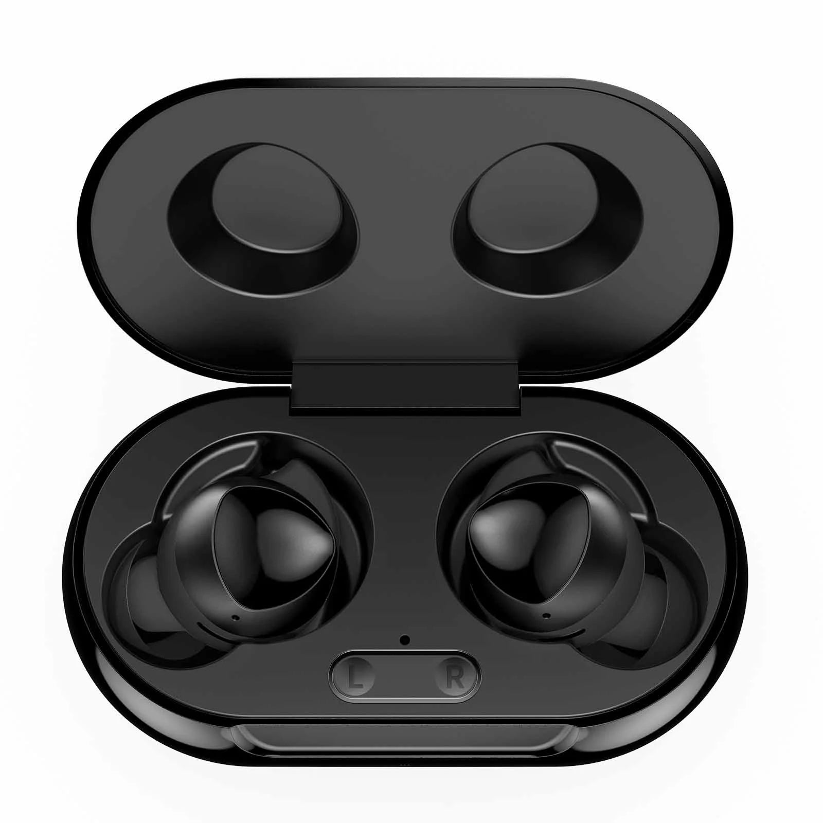 UrbanX Street Buds Plus True Bluetooth Wireless Earbuds For BLU J6 With Active Noise Cancelling (Charging Case Included) Black