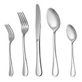 LIANYU 20 Piece Silverware Flatware Cutlery Set, Stainless Steel Utensils Service for 4, Include Knife Fork Spoon, Mirror Polished, Dishwasher Safe