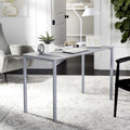 SAFAVIEH Dalit 47 Modern Glam Solid Writing Desk, Grey