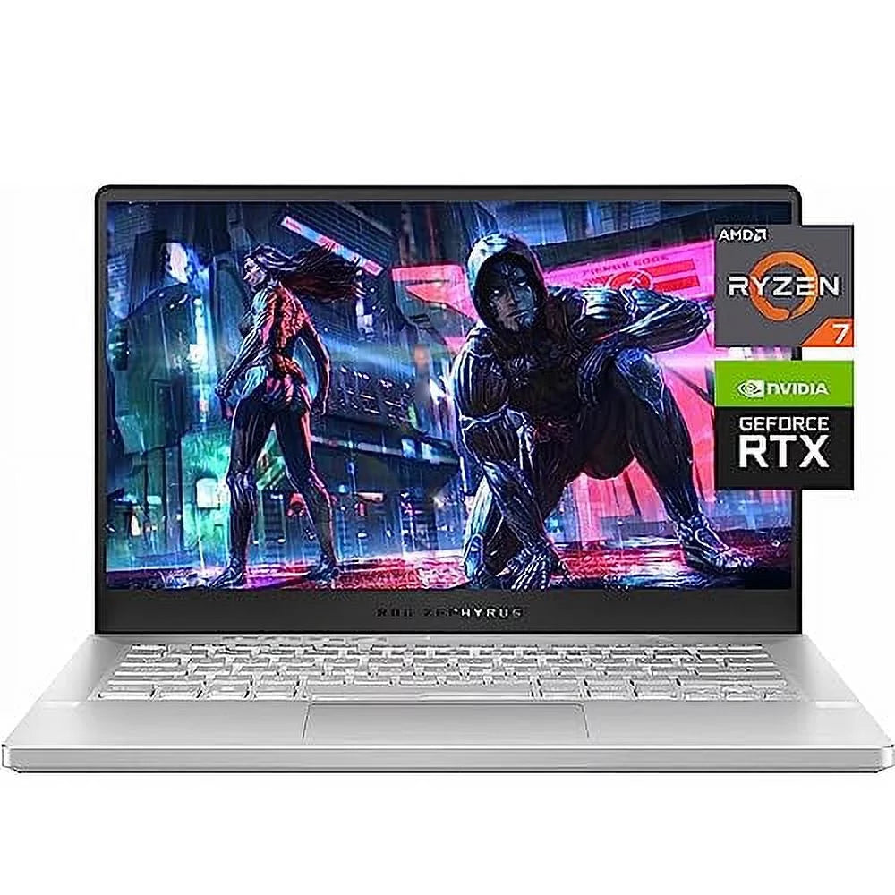 ASUS ROG Zephyrus G14 Gaming Laptop, 14 FHD 144HZ Display, AMD Ryzen 7 5800HS(Up to 4.4 GHz), NVIDIA GeForce RTX 3060 Graphics, 16GB RAM, 512GB SSD, Bluetooth, Wifi6, Windows 11 Home, White