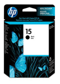 HP 15 Black Original Ink Cartridge, ~500 pages, C6615DN#140
