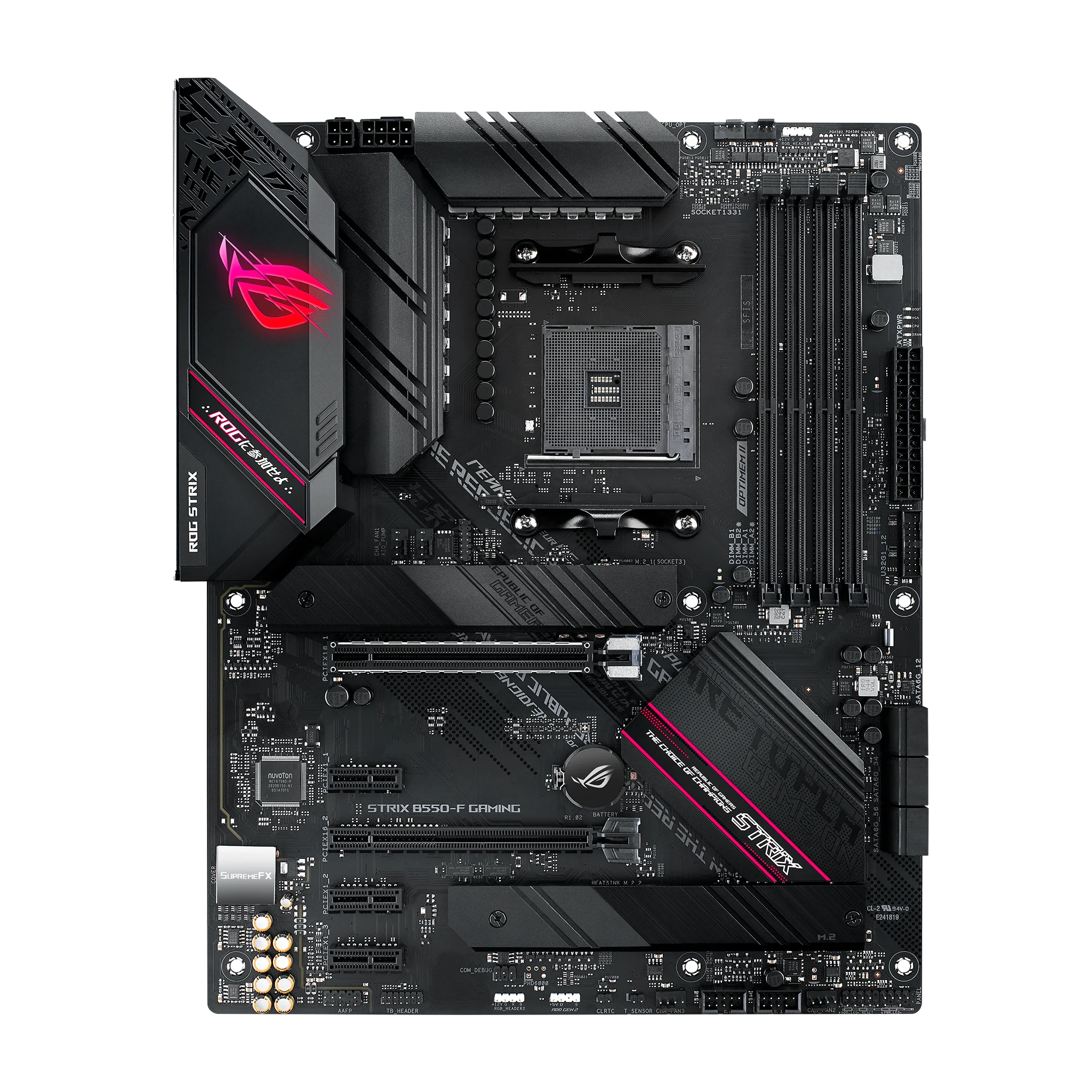 ASUS ROG Strix B550-F Gaming AMD AM4 Zen 3 Ryzen 5000 & 3rd Gen Ryzen ATX Gaming Motherboard (PCIe 4.0, 2.5Gb LAN, BIOS Flashback, HDMI 2.1, Addressable Gen 2 RGB Header and Aura Sync)