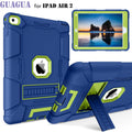 GUAGUA iPad Air 2 Case/ iPad Pro Case 9.7 with Stand, 3Layers Heavy Duty Shockproof Rugged Kids iPad Protective Case for iPad Air 2(A1566/A1567)/ iPad Pro 9.7(2016 Model A1673/A1674/A1675)