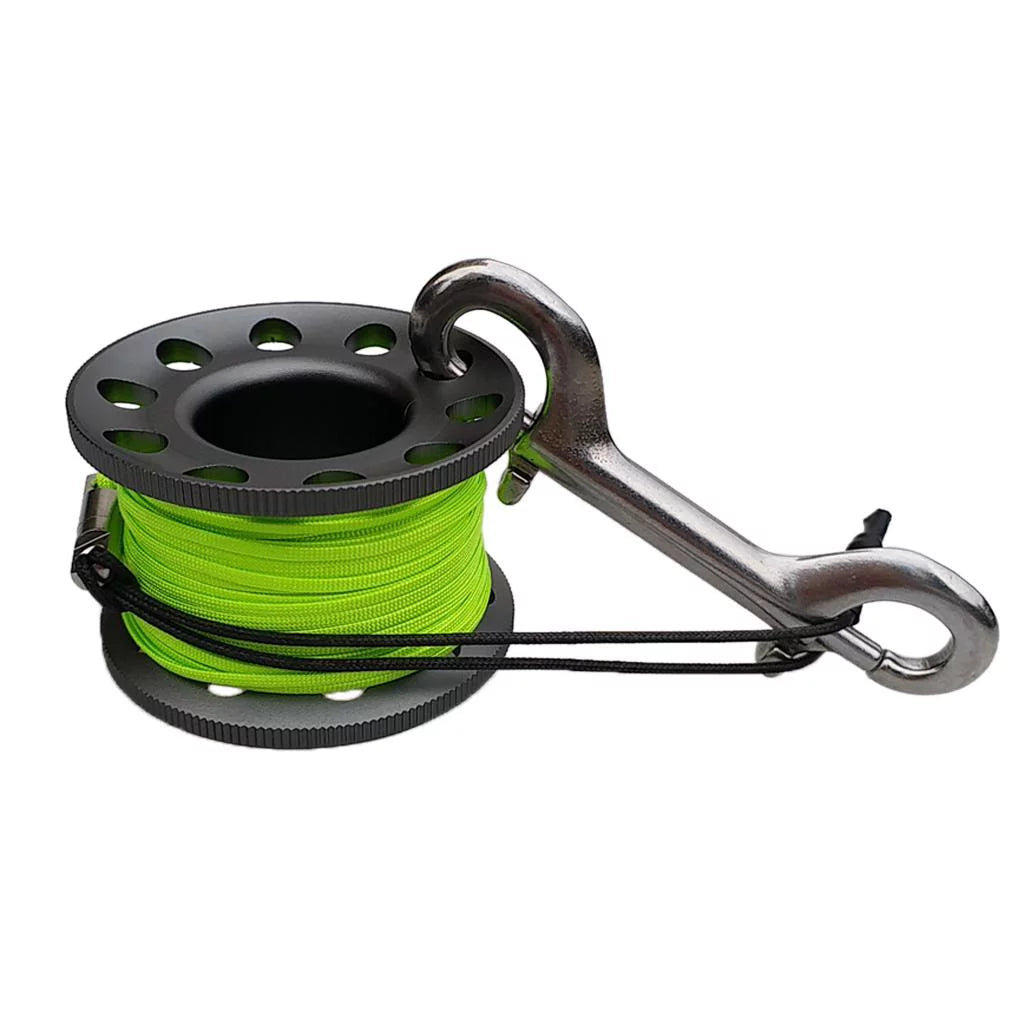 49ft Finger Spool with Double Ended Snap for Scuba Diving Exploration