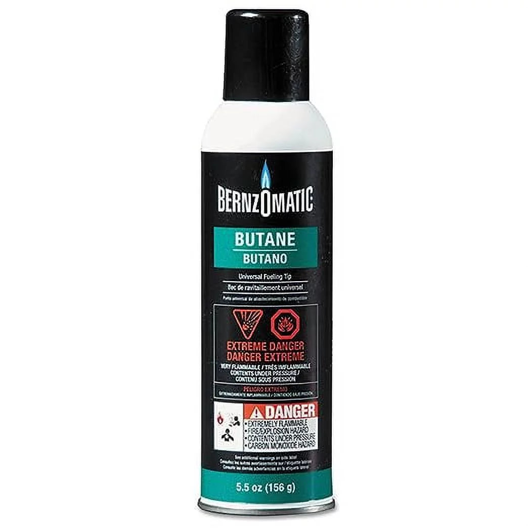 BernzOmatic 1764293 Disposable Butane Cylinder Refills, 5.5 oz. (Pack of 12)
