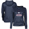 Women's Navy UConn Huskies Volleyball Pullover Hoodie