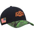 Men's Nike Black/Camo Oklahoma State Cowboys Veterans Day 2Tone Legacy91 Adjustable Hat - OSFA