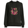 COMIO Hoodie Dress for Women Faith Fight Hope Volleyball Pink Ribbon Black