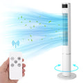 43-inch Tower Fan for Home Room Office, 80¡ã Oscillating Cooling Fan with 3 Speeds & 3 Modes, Bladeless Floor Standing Fans with 7H Timer|Remote Control|LED Display