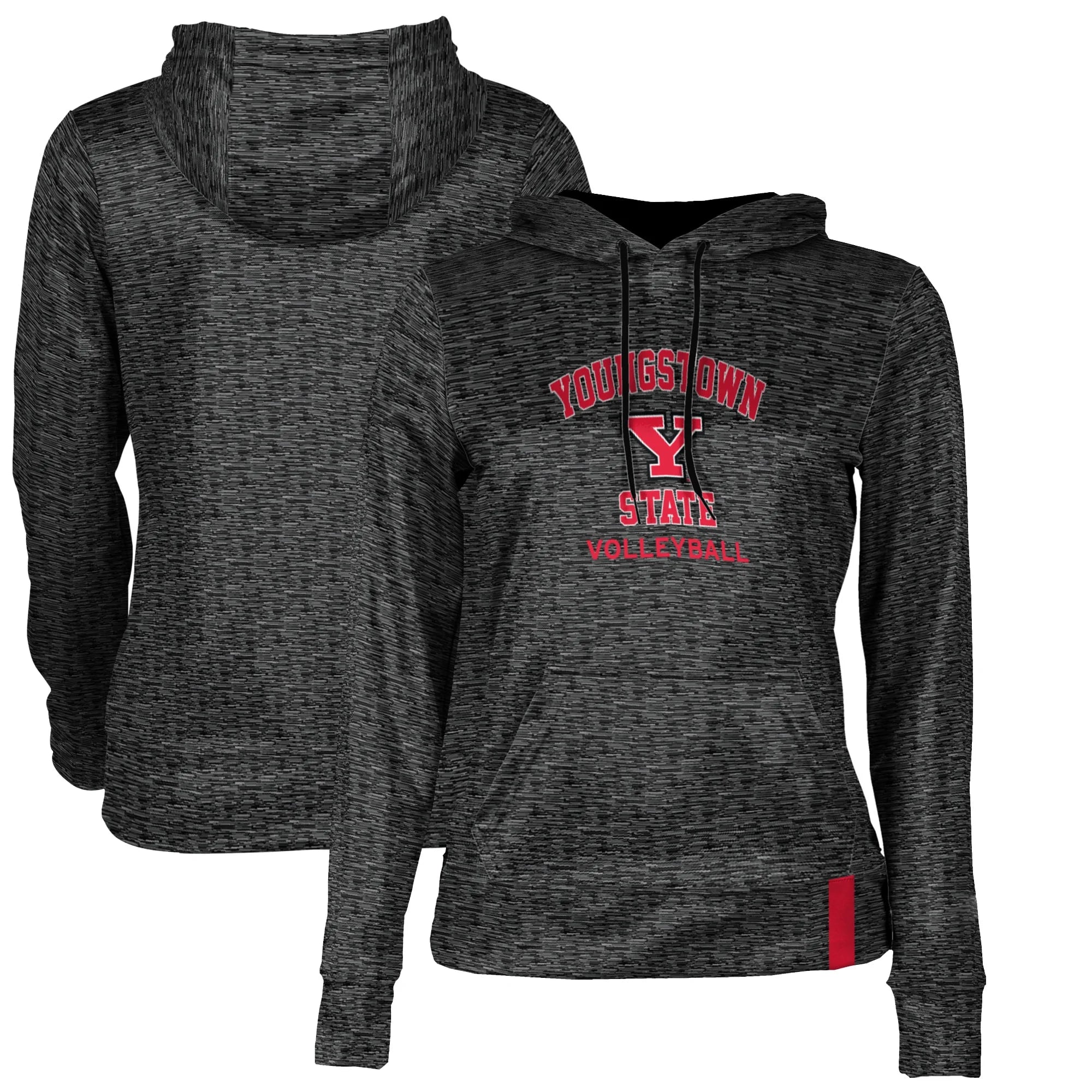 Women's Black Youngstown State Penguins Volleyball Pullover Hoodie