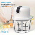 11.83oz USB Wireless Multi-function Food Electric Garlic Chopper, Mini Small Garlic Masher Mincer Crusher For Pepper Chili Nuts Meat Grinder Food Processor /Electric Mincer Vegetable Chili Meat Grind