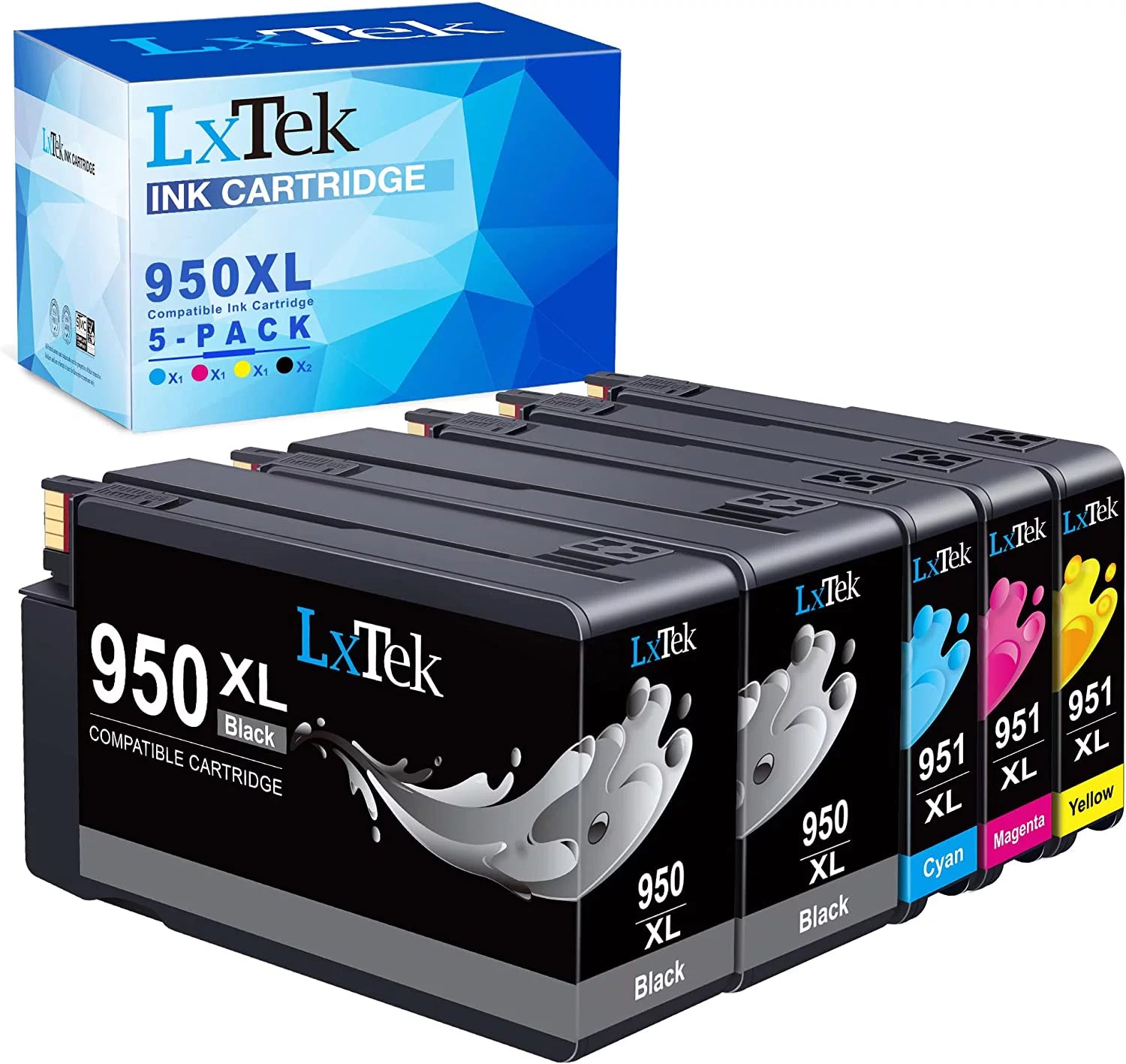 Compatible Ink Cartridge Replacement for HP 950 950XL 951 951XL to Compatible with OfficeJet PRO 8600 8610 8620
