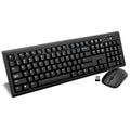 V7 Wireless Keyboard and Mouse Combo with U.S. layout, Black - CKW200US