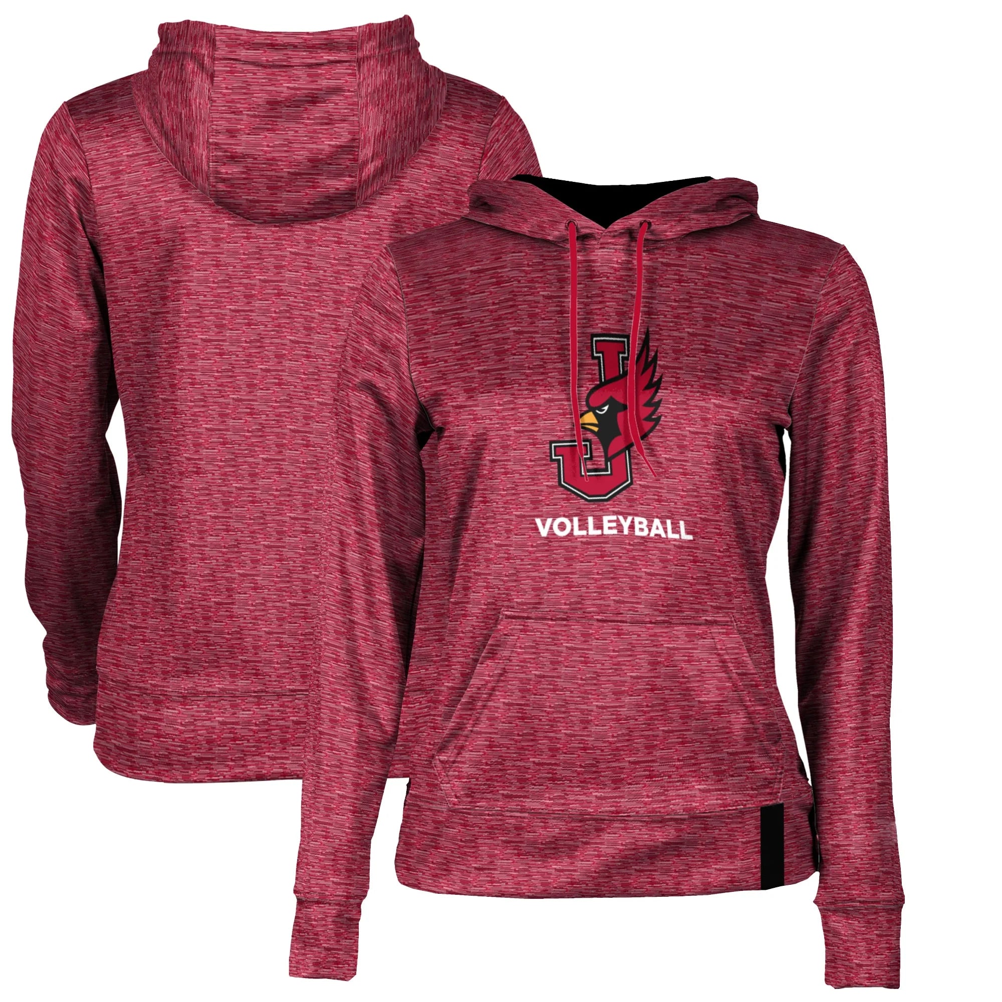 Women's Cardinal William Jewell Cardinals Volleyball Pullover Hoodie