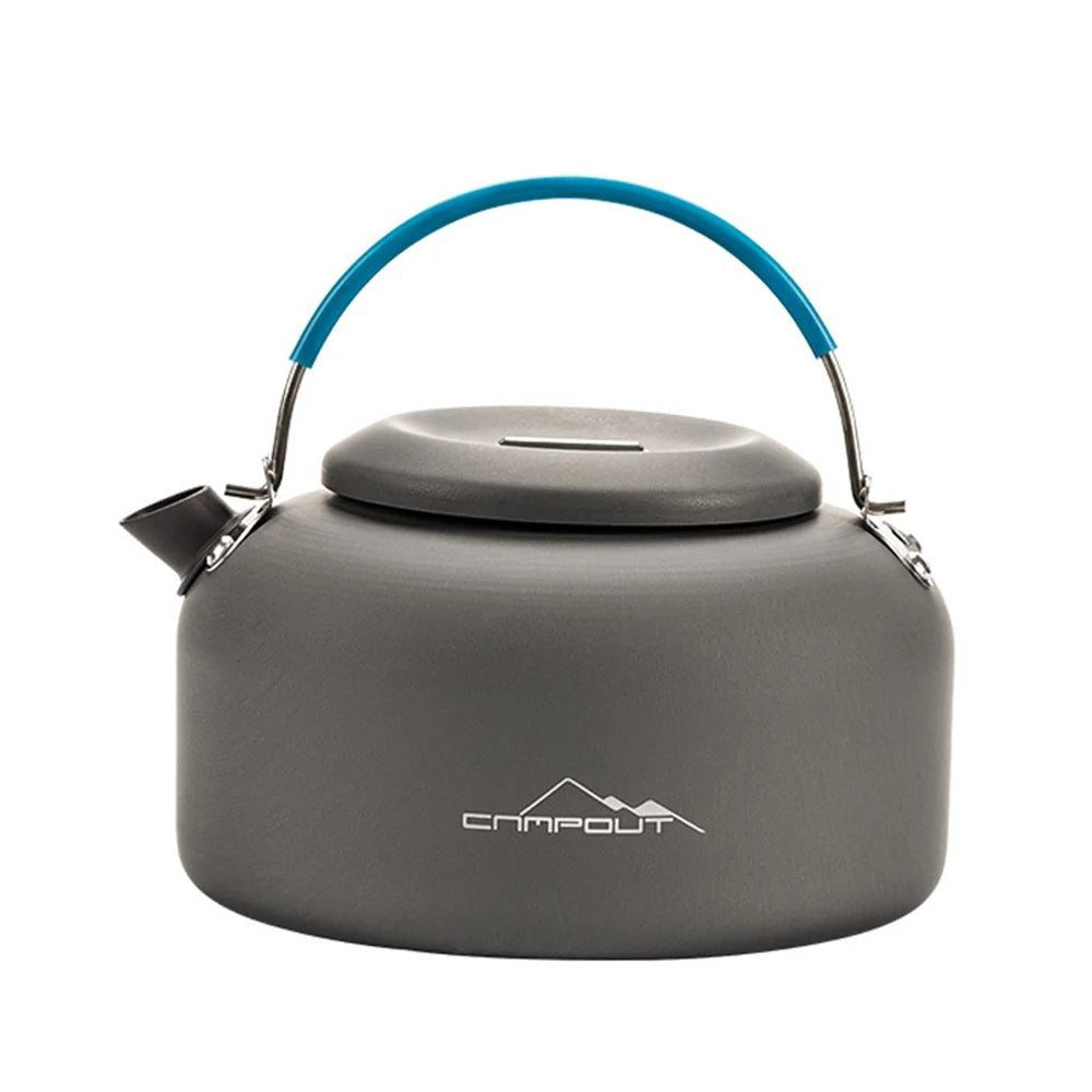 1.4L Outdoor Camping Kettle Aluminum Tea Pot Kettle Compact Lightweight Coffee Pot for Camping Hiking Backpacking