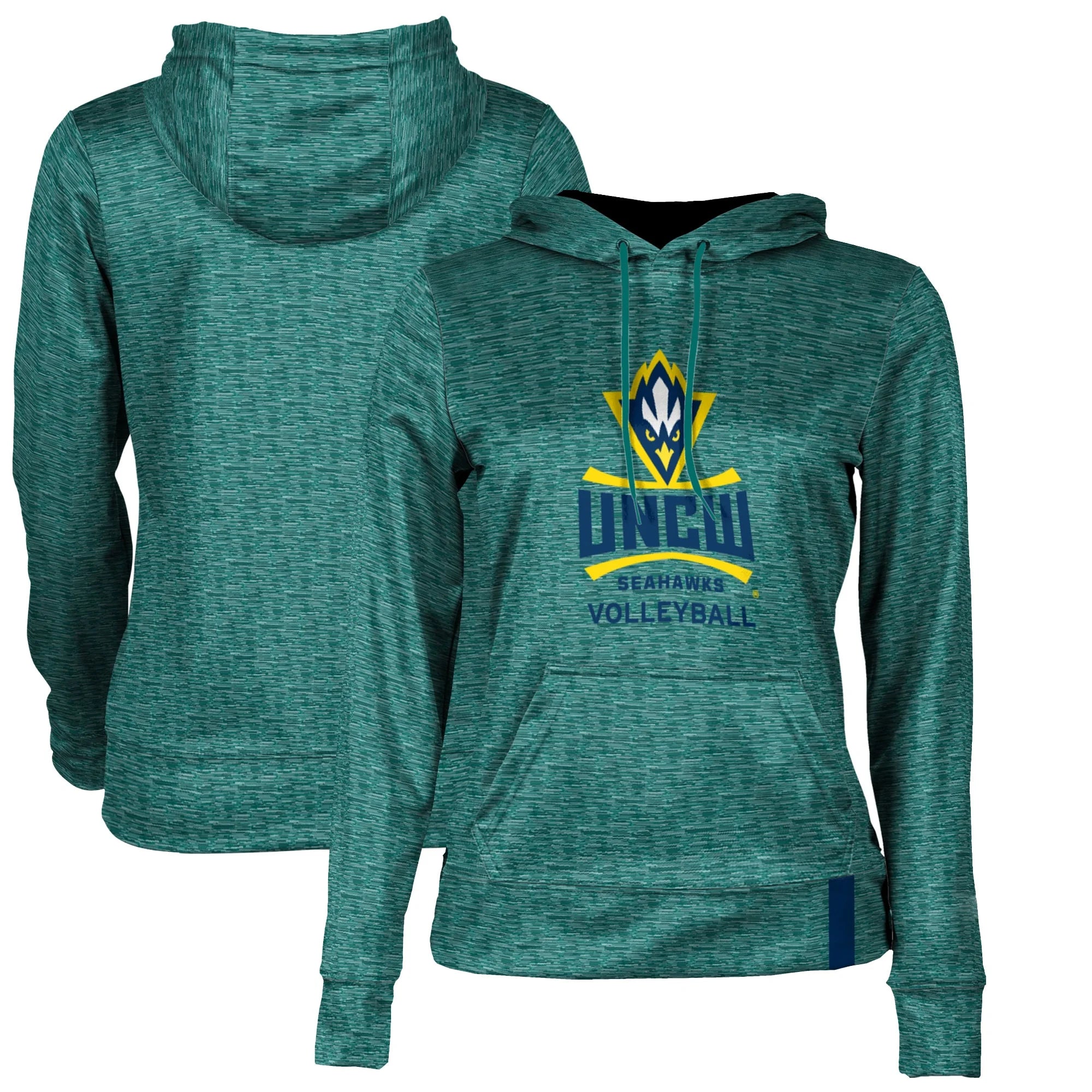 Women's Teal UNC Wilmington Seahawks Volleyball Pullover Hoodie