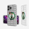 Boston Celtics iPhone Clear Text Backdrop Design Case