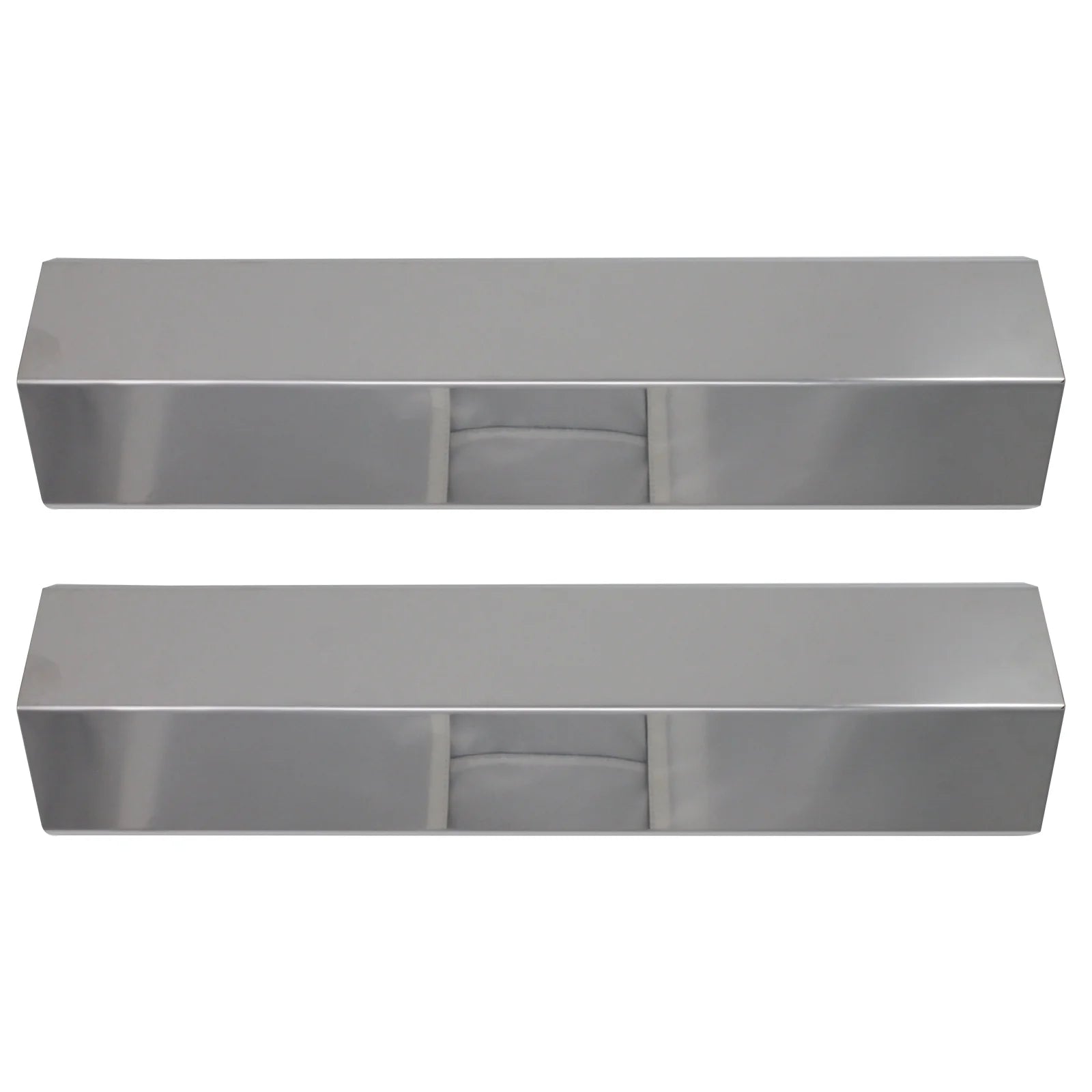 2-Pack BBQ Grill Heat Shield Plate Tent Replacement Parts for Brinkmann 810-1570-0 - Compatible Barbeque Stainless Steel Flame Tamer, Guard, Deflector, Flavorizer Bar, Vaporizer Bar, Burner Cover 15