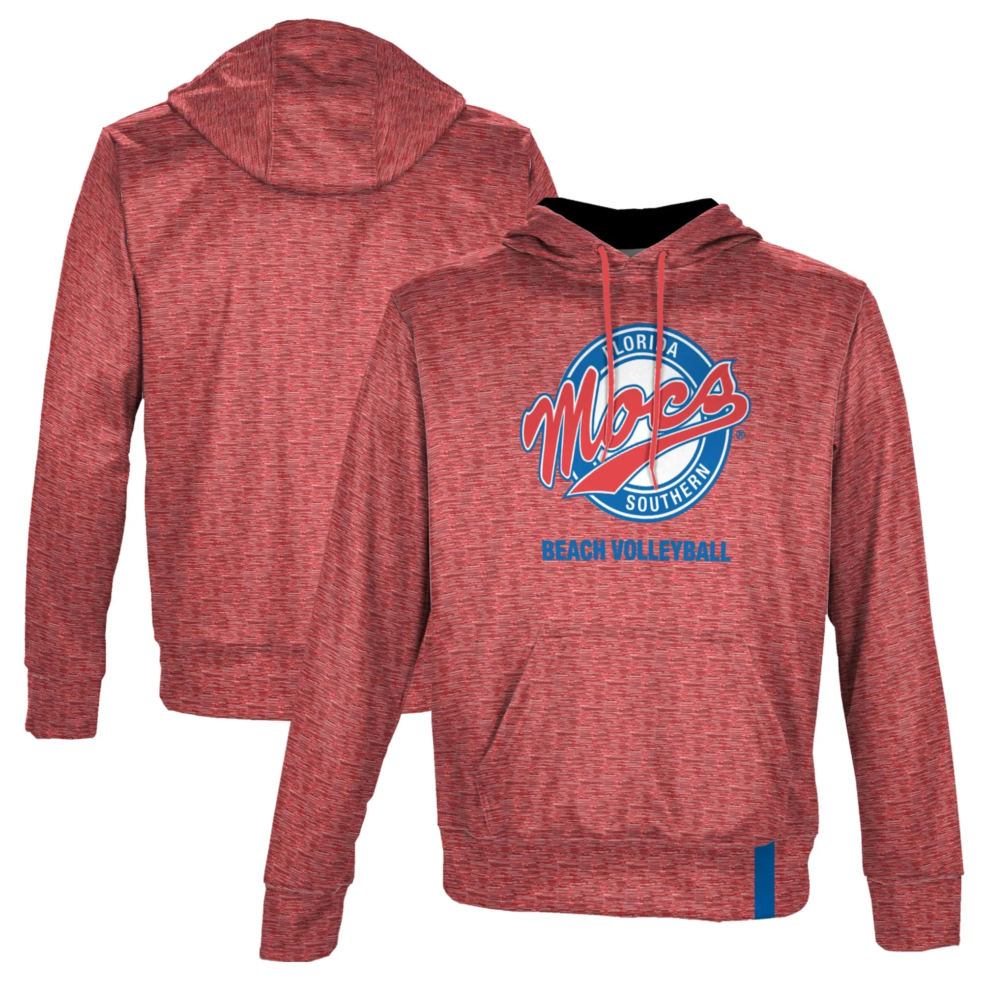 Men's ProSphere Scarlet Florida Southern Moccasins Beach Volleyball Name Drop Pullover Hoodie