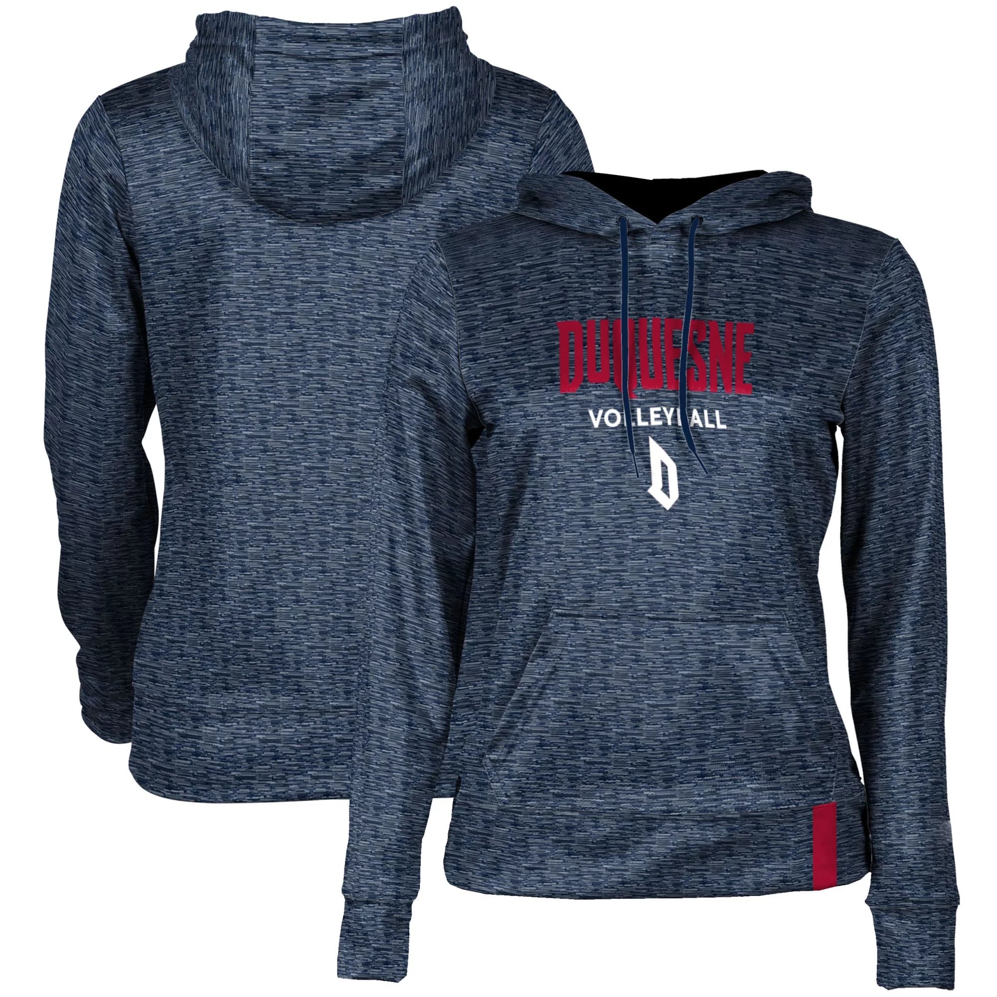 Women's Blue Duquesne Dukes Volleyball Pullover Hoodie