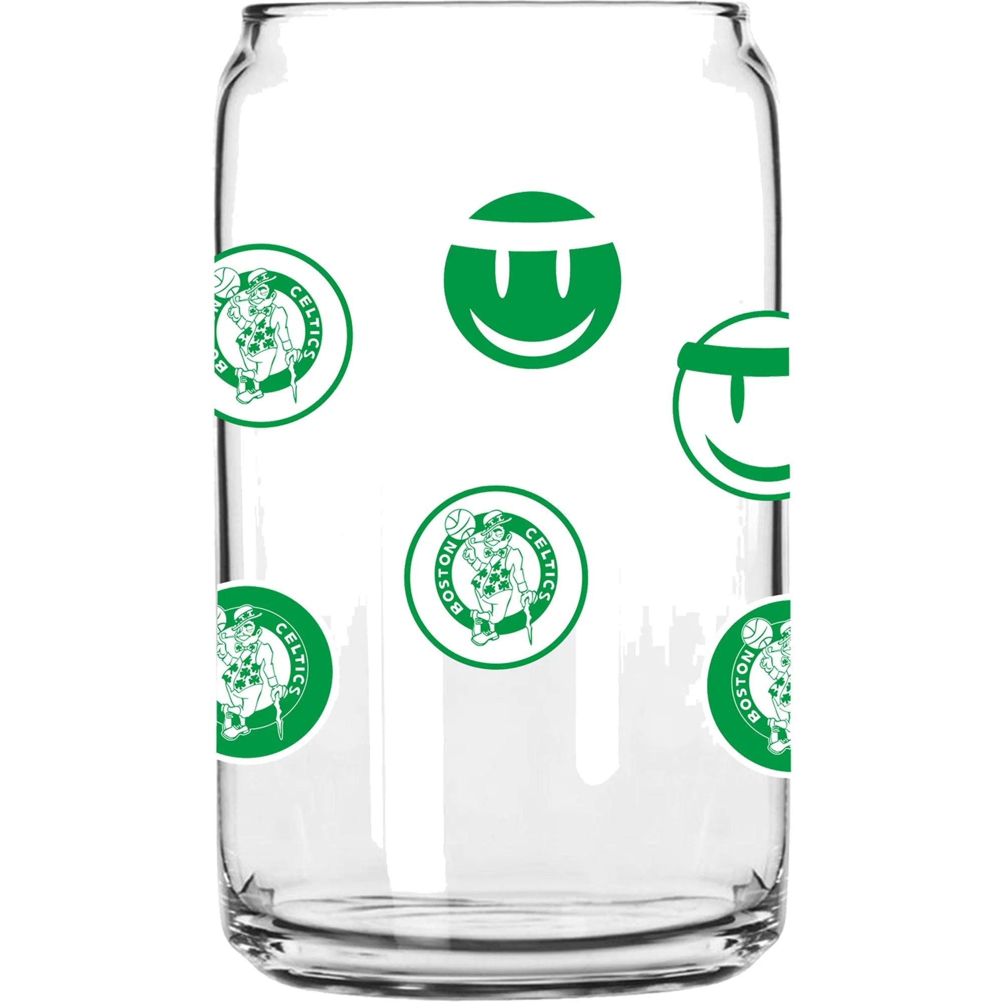 Boston Celtics 16oz. Smiley Can Glass