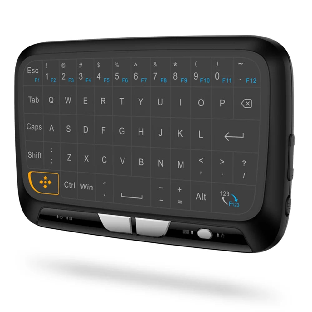 Carevas Wireless Keyboard H18 Full Touchpad Remote Control 2.4GHz with Large Pad Vibration Feedback for Smart TV Android TV Box PC Laptop