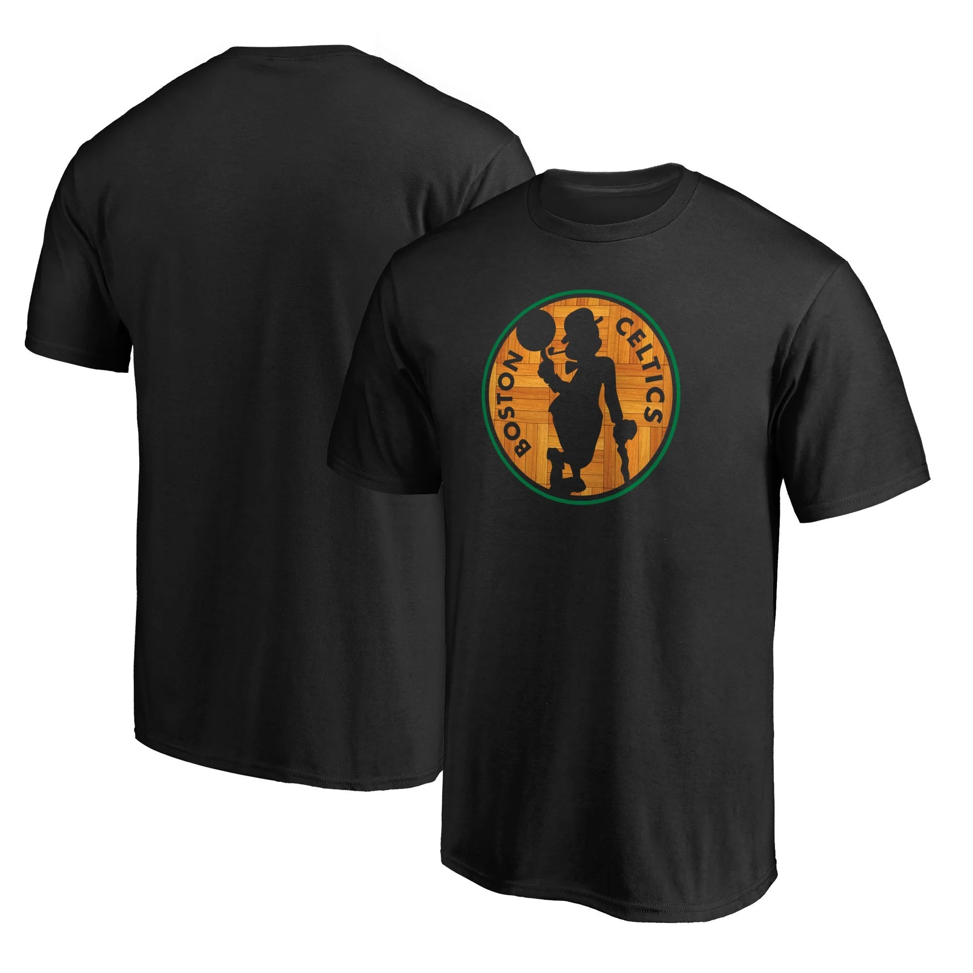Men's Fanatics Branded  Black Boston Celtics Hardwood T-Shirt